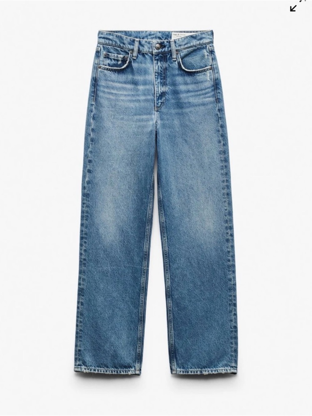 NEW Rag & Bone Shea High-rise Relaxed Straight Full Length Jeans Size 27 - Picture 1 of 16